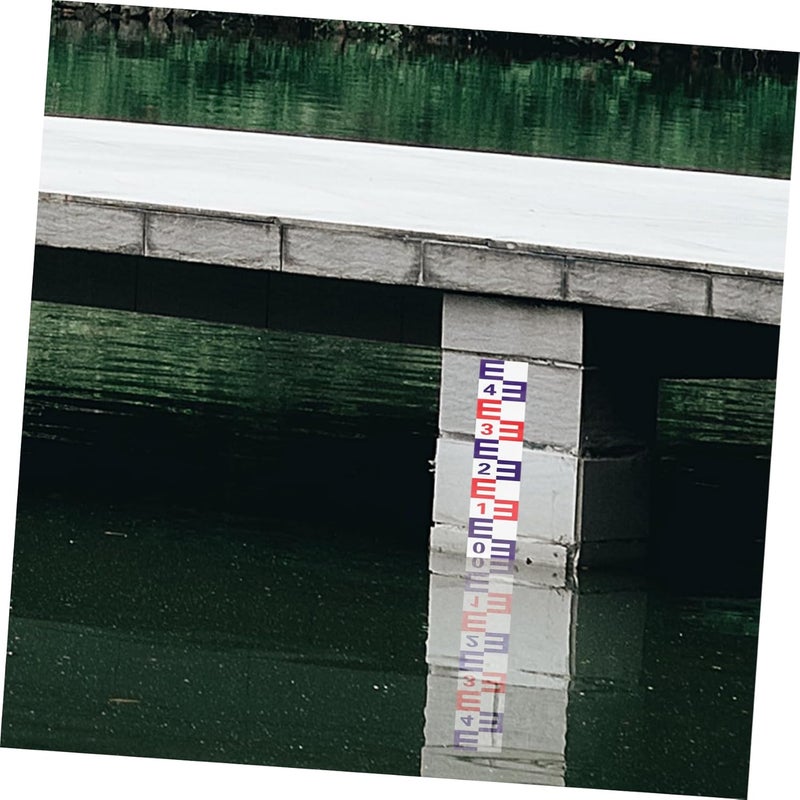 Self Adhesive Reflective Pool Water Level Gauge Sticker Aluminum Corrosion Resistant 1 Piece Set - Image 4